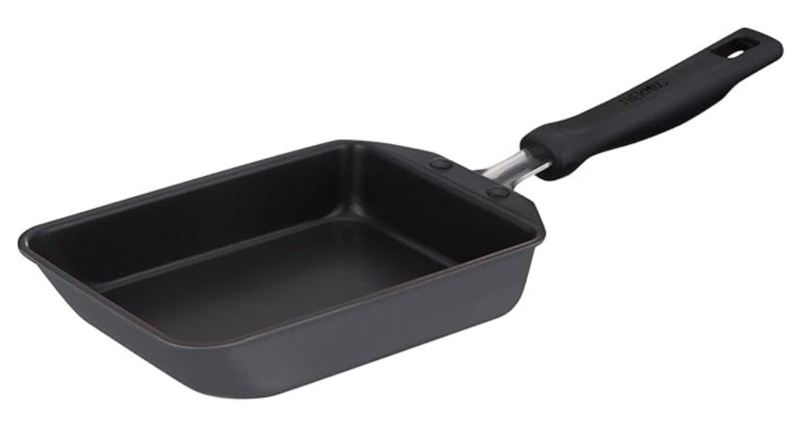 グレーのサーモス製デュラブルシリーズ玉子焼きフライパン